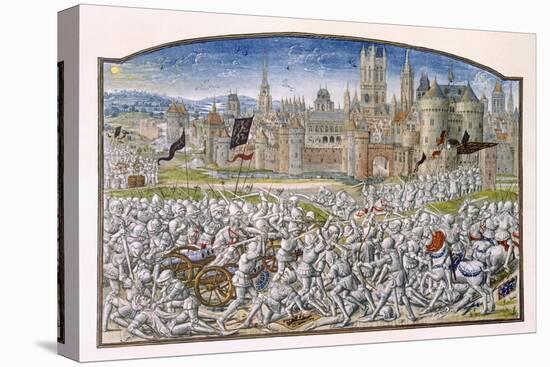 T.2 Fol.287 Victory of the Inhabitants of Ghent Led by Philipp Van Artevelde before Bruges in 1381-French-Premier Image Canvas