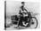 T E Lawrence (Lawrence of Arabia) Sitting on His Motorbike-null-Premier Image Canvas