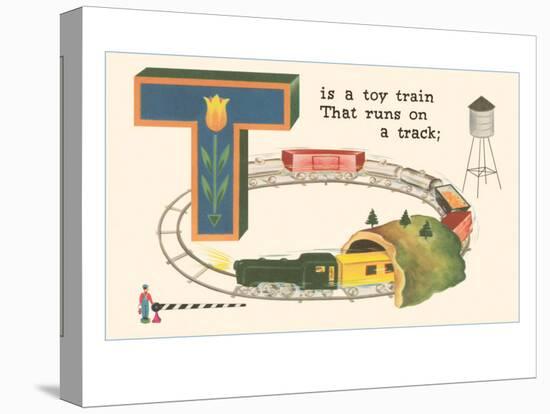 T is a Toy Train-null-Stretched Canvas