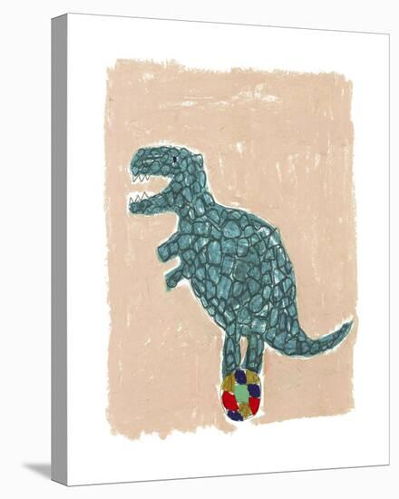 T Rex Balance-Katrien Soeffers-Stretched Canvas