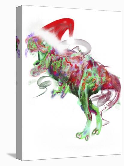 T Rex Christmas-Stephanie Analah-Premier Image Canvas