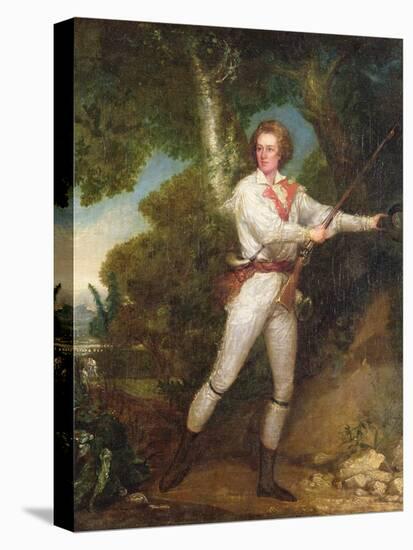 T33415 Portrait of Captain Samuel Blodget Jnr. (1757-1814) in Rifle Dress, C.1786-John Trumbull-Premier Image Canvas