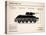 T34 Medium Tank-Mark Rogan-Stretched Canvas