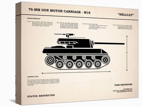 T70 76mm Gun Motor Carriage-Mark Rogan-Stretched Canvas