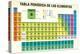 TABLA PERIODICA DE LOS ELEMENTOS (Periodic Table of Elements in Spanish Language) - Chemistry-Alejo Miranda-Stretched Canvas