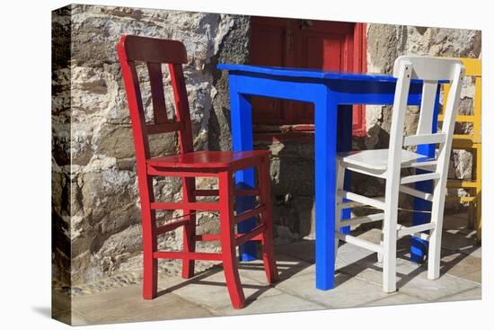 Table and Chairs in Bodrum, Turkey, Anatolia, Asia Minor, Eurasia-Richard-Premier Image Canvas