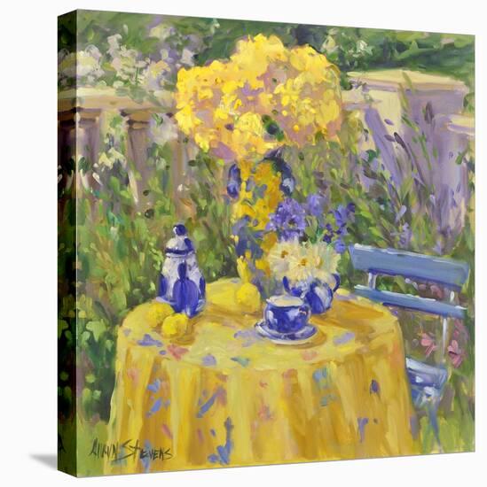 Table in Yellow-Allayn Stevens-Stretched Canvas