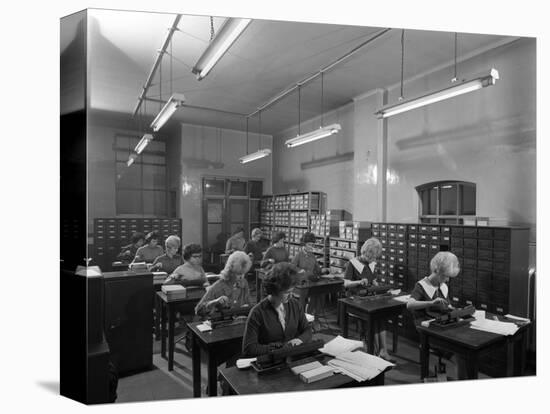 Tabulating Machines in the Punch Room in a Sheffield Factory Office, 1963-Michael Walters-Premier Image Canvas