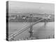 Tacoma Narrows Bridge from Gig Harbor Towards Tacoma, WA (ca. 1950)-null-Premier Image Canvas