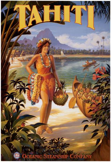 Tahiti-Kerne Erickson-Stretched Canvas
