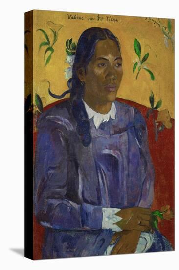 Tahitian Woman with a Flower, 1891-Paul Gauguin-Premier Image Canvas