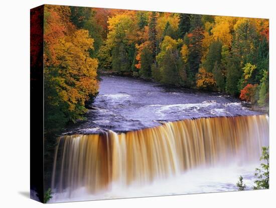 Tahquamenon Falls in Autumn-Joseph Sohm-Premier Image Canvas