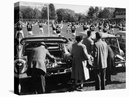 Tailgate Picnic for Spectators at Amherst College Prior to Football Game-null-Premier Image Canvas