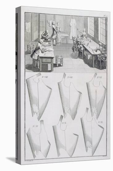 Tailor, from the 'Encyclopedie Des Sciences Et Metiers' by Denis Diderot (1713-84) Published C.1770-French-Premier Image Canvas