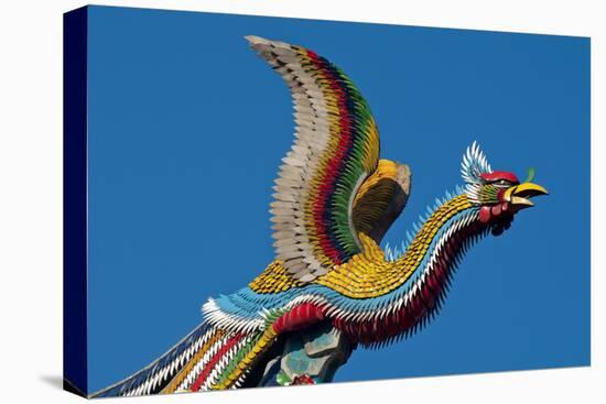 Taipei Colourful Bird Icon On Temple Longshan-Charles Bowman-Premier Image Canvas