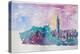 Taipei Taiwan Skyline with 101 Tower-Markus Bleichner-Stretched Canvas