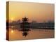 Taiwan, Kaohsiung, Lotus Lake at Sunset-Steve Vidler-Premier Image Canvas