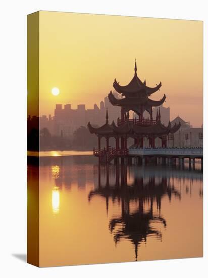 Taiwan, Kaohsiung, Lotus Lake at Sunset-Steve Vidler-Premier Image Canvas