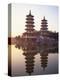 Taiwan, Kaohsiung, Lotus Lake, Dragon and Tiger Pagodas-Steve Vidler-Premier Image Canvas