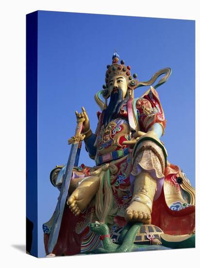 Taiwan, Kaohsiung, Lotus Lake, Statue of Taoist God Xuan-Tian-Shang-Di-Steve Vidler-Premier Image Canvas