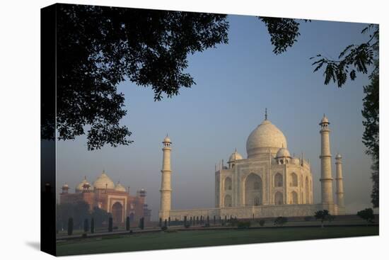 Taj Mahal at Sunrise, UNESCO World Heritage Site, Agra, Uttar Pradesh, India, Asia-Peter Barritt-Premier Image Canvas