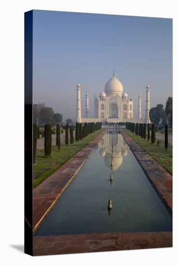 Taj Mahal at Sunrise, UNESCO World Heritage Site, Agra, Uttar Pradesh, India, Asia-Peter Barritt-Premier Image Canvas