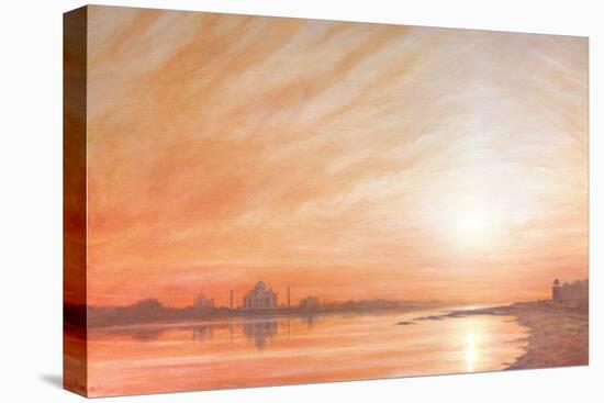 Taj Mahal at Sunset-Derek Hare-Premier Image Canvas