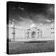 Taj Mahal. Indian Symbol - India Travel Background. Agra, India. Black and White Version-f9photos-Premier Image Canvas