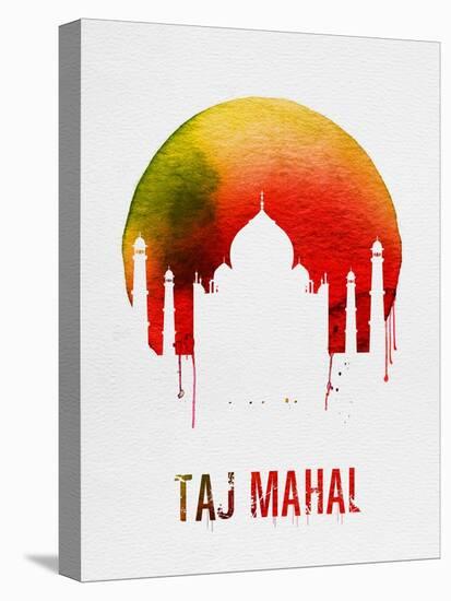 Taj Mahal Landmark Red-null-Stretched Canvas