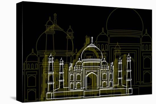 Taj Mahal Night-Cristian Mielu-Stretched Canvas