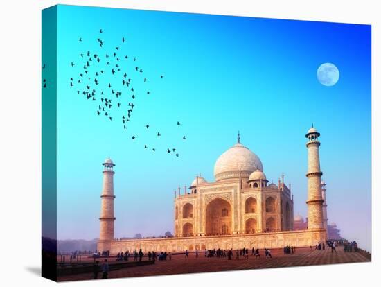 Taj Mahal Palace In India. Indian Temple Tajmahal-SergWSQ-Stretched Canvas