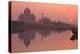Taj Mahal Reflected in the Yamuna River at Sunset-Doug Pearson-Premier Image Canvas