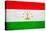 Tajikistan Flag Design with Wood Patterning - Flags of the World Series-Philippe Hugonnard-Stretched Canvas