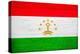 Tajikistan Flag Design with Wood Patterning - Flags of the World Series-Philippe Hugonnard-Stretched Canvas