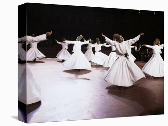 Taken at the Royal Albert Hall, London, the Whirling Dervishes of Konya, Turkey, Eurasia-Adam Woolfitt-Premier Image Canvas