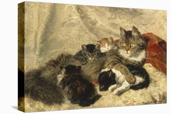 Taking a Cat Nap-Henriette Ronner-Knip-Premier Image Canvas