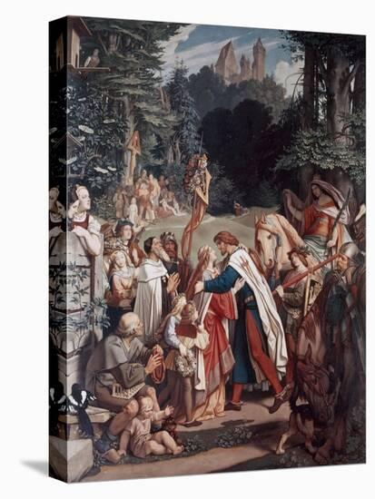 Taking Farewell For the Crusades-Moritz Ludwig von Schwind-Premier Image Canvas