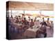 Taking Lunch in a Shaded Restaurant by the Shore in Juan Les Pins on the French Riviera, France-Ralph Crane-Premier Image Canvas
