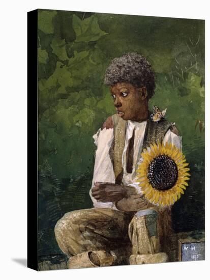 Taking Sunflower to Teacher-Winslow Homer-Premier Image Canvas