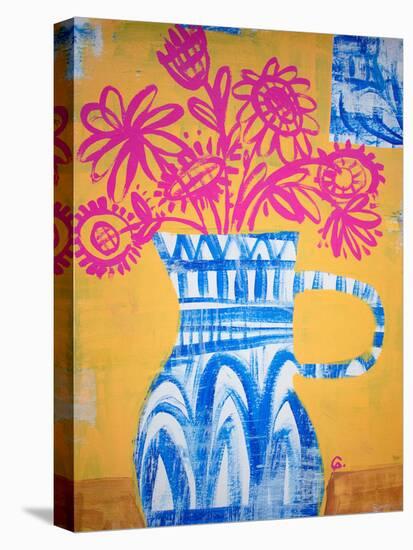 Talavera Vase 1-Gabriela Avila-Stretched Canvas