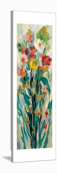 Tall Bright Flowers Cream I-Silvia Vassileva-Stretched Canvas