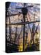 Tall ships against sky at sunrise, Rosmeur Harbour in Douarnenez city, Finistere, Brittany, France-Panoramic Images-Premier Image Canvas