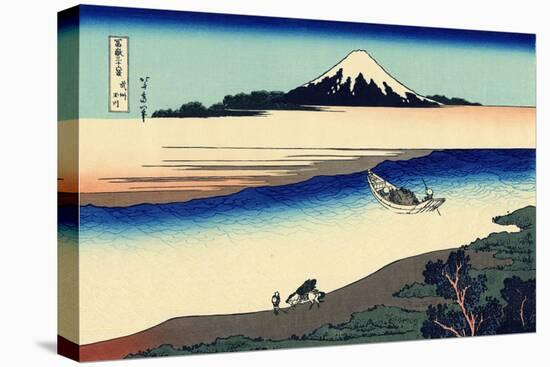Tama River in the Musashi Province, c.1830-Katsushika Hokusai-Premier Image Canvas