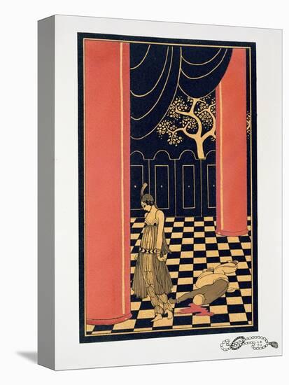 Tamara Karsavina (1885-1978) in the Title Role of 'Thamar', 1914 (Pochoir Print)-Georges Barbier-Premier Image Canvas