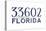 Tampa, Florida - 33602 Zip Code (Blue)-Lantern Press-Stretched Canvas