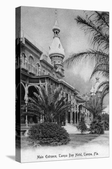 Tampa, Florida - Tampa Bay Hotel Main Entrance View-Lantern Press-Stretched Canvas