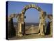 Tangier Gate, Volubilis, UNESCO World Heritage Site, Morocco, North Africa, Africa-Simanor Eitan-Premier Image Canvas