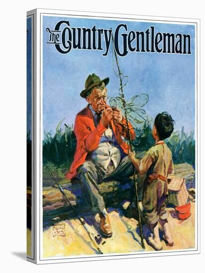 "Tangled Fishing Line," Country Gentleman Cover, May 1, 1929-William Meade Prince-Premier Image Canvas