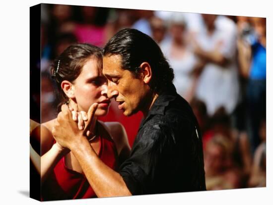 Tango Dancers at Sunday Market in Plaza Dorrego, Buenos Aires, Argentina-Michael Taylor-Premier Image Canvas