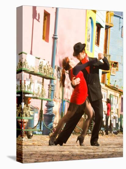 Tango Dancers on Caminito Avenue, La Boca District, Buenos Aires, Argentina-Stuart Westmoreland-Premier Image Canvas